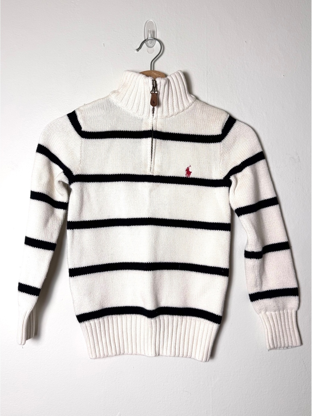 Kids Ralph Lauren Polo sweater 3/4 zip mock neck Y2K size S (8)